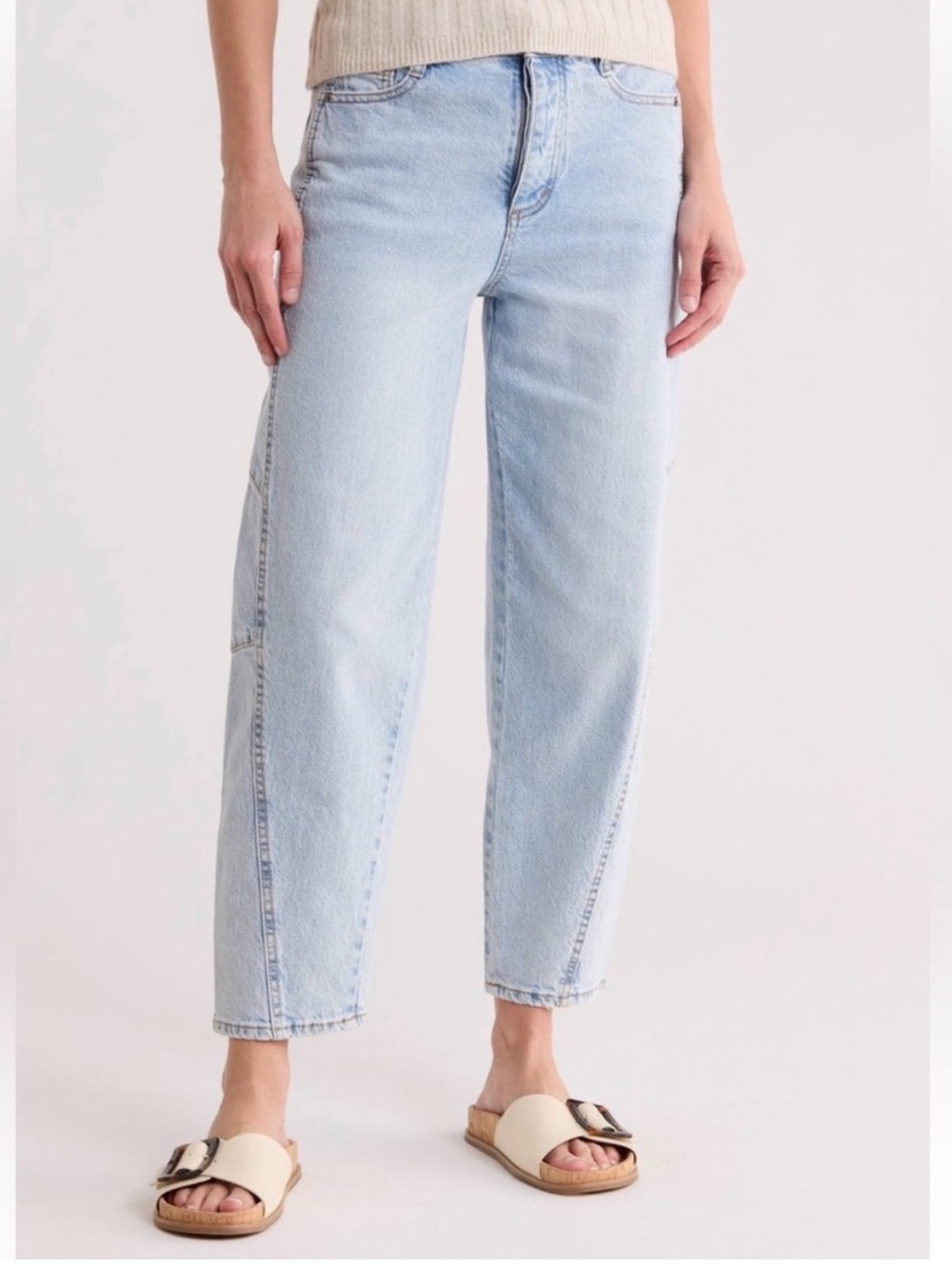 Habitual Brant High Rise Barrel Crop Jeans
